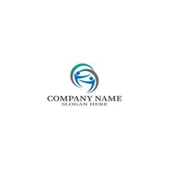 People logo  Team  people work  Group and Community  Group Company and Business logo vector and design Care  Family icon logo