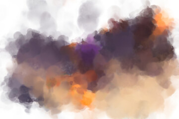 Crazy watercolor random pattern. Creative abstraction. Modern art painting. 2d illustration. Digital texture wallpaper. Artistic watercolored backdrop material.