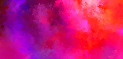 Brushed Painted Abstract Background. Brush stroked painting. Artistic vibrant and colorful wallpaper.