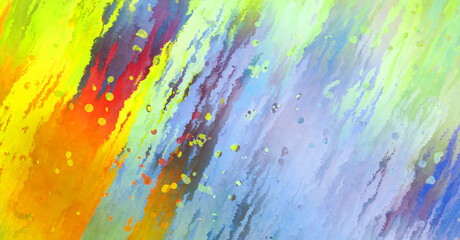 Creative abstract painting. Background with artistic brush strokes. Colorful and vibrant illustration. Painted art.