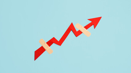 Global economy recovery, Business Economic growth. Financial, industrial and market sector comeback...