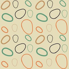 seamless pattern with ovals