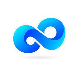 infinity water logo vector icon