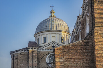 Architectural fragments of Padua Abbey of St. Justina (Abbazia di Santa Giustina - X century...