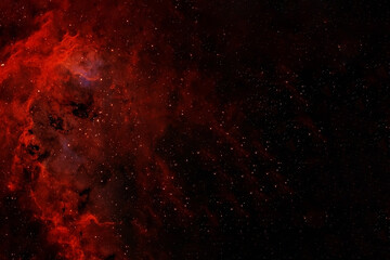 Galaxy in red colors. Elements of this image were furnished by NASA.