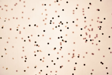 Bright background with falling stars