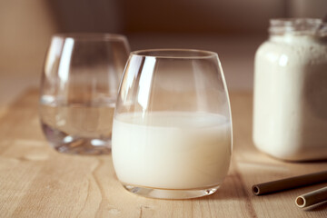 A healthy drink made from whey protein powder