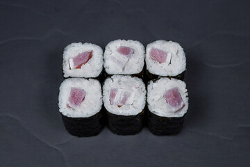 Sushi — a traditional Japanese dish sushi rolls