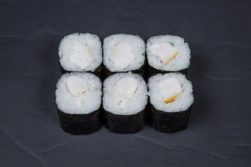 Sushi — a traditional Japanese dish sushi rolls