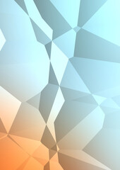 Polygonal background. Colorful wallpaper with geometric design. Digital 3d illustration.
