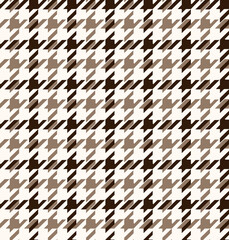 Seamless houndstooth pattern. Crowbar print illustration. 