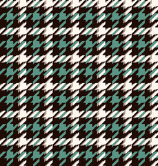 Seamless houndstooth pattern. Crowbar print illustration. 