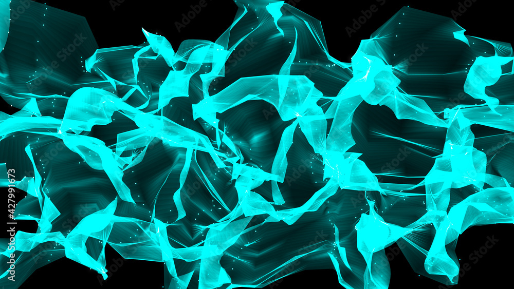 Poster abstract trapcode mir background. big data vizualization. network connection structure. digital tech