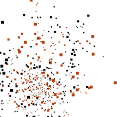 abstract red and black cubes