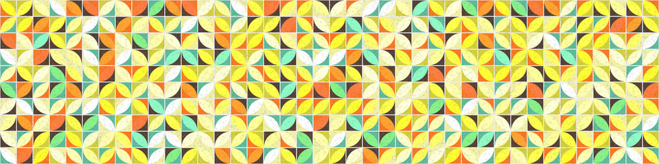 Abstract Geometric Pattern generative computational art illustration