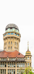 View of historic Zurich city center  on a cloudy day in summer, Canton of Zurich, Switzerland.