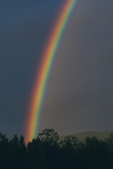 Rainbow at Toten, Norway.