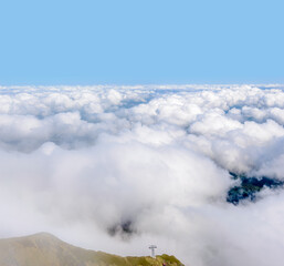 The Swiss Alps from the Pilatus Peak.