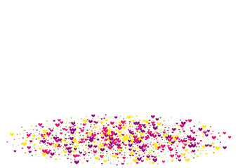 Yellow Petals Circle Frame. Red Birthday Backdrop. Pink Round Pleasure. Rose Paper Background. Splash Illustration.