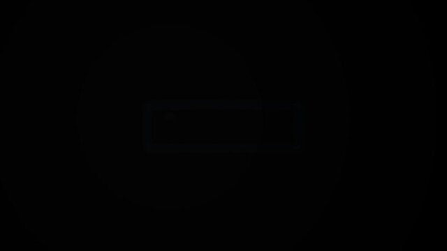 Reveal Neon logo in rectangle shape