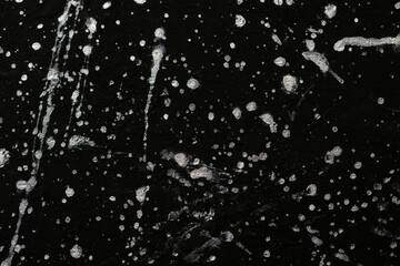 abstract silver drops explosion on black background