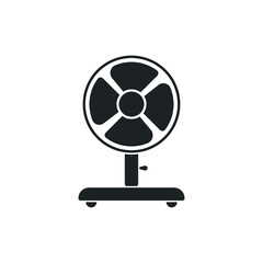 Naklejka premium Fan Icon. Simple flat symbol