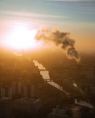 Sonnenaufgang in der Großstadt