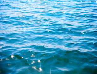 Blue sea water background texture