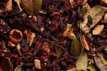 Hibiscus tea texture as a background.