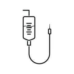 Infusion Medical Icon Illustration