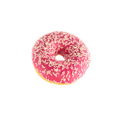 Donut isolated on a white background.