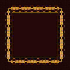 yellow chinese ornament