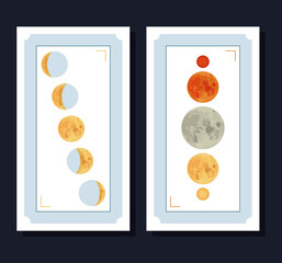 moon phases designs