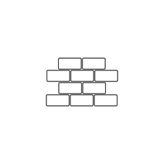 bricks (brickwork, masonry), line icon