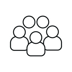 Community Icon -, Sign and Symbol for Design, Presentation, Website or Apps Elements.