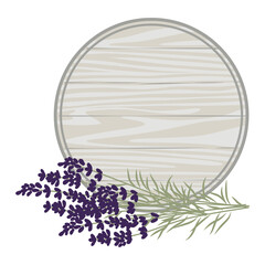 lavender and wooden boad