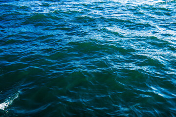 Blue sea water background texture