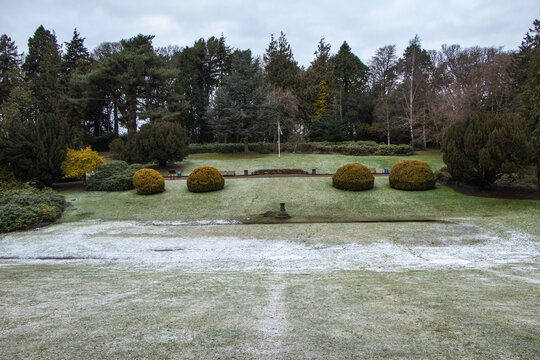 The Lawn in winter. The photo was taken in Edinburgh Heriot-Watt Research Park, Scotland