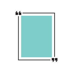 Quote box or bubbles in flat style.