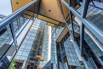 Fototapeta premium Abstract buildings background.