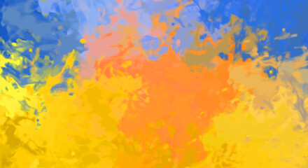 Brushed Painted Abstract Background. Brush stroked painting. Artistic vibrant and colorful wallpaper..