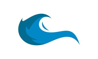 water wave icon logo