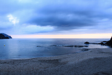 Sunrise on the beach in southern Spain