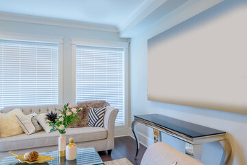 Interior design of a luxury living room