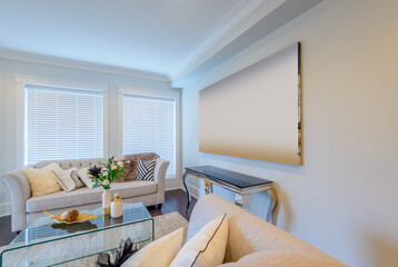 Interior design of a luxury living room