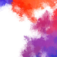 Brushed Painted Abstract Background. Brush stroked painting. Artistic vibrant and colorful wallpaper.