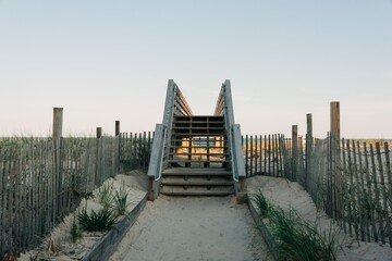 Path to the beach in Kismet, Fire Island, New York