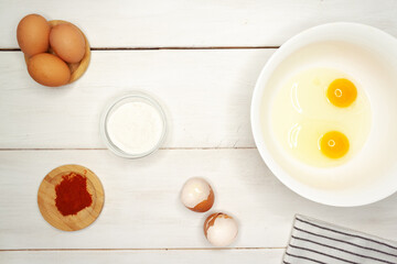 Vegetables and Fruits on white background