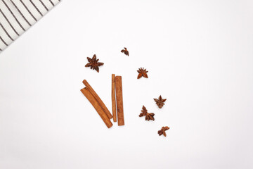 Vegetables and Fruits on white background