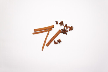 Vegetables and Fruits on white background